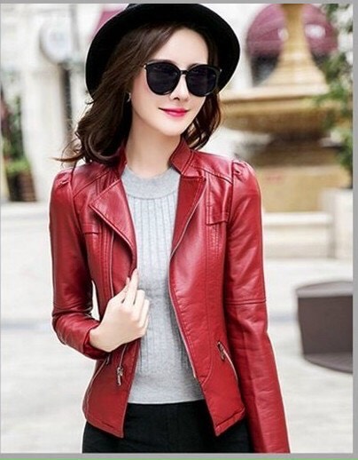 Áo Khoác Da Cổ Vest Dáng Ngắn - AOKHOAC65